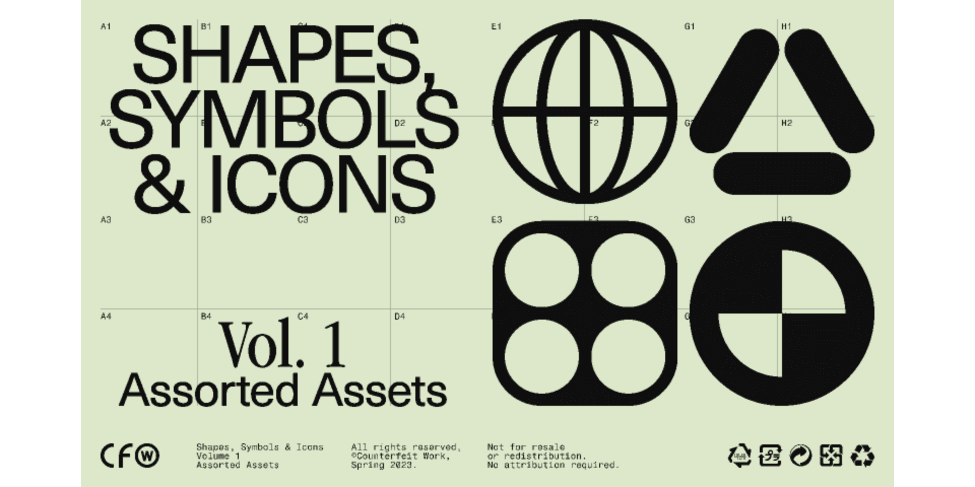 Shapes, Symbols & Icons - Vol. 1